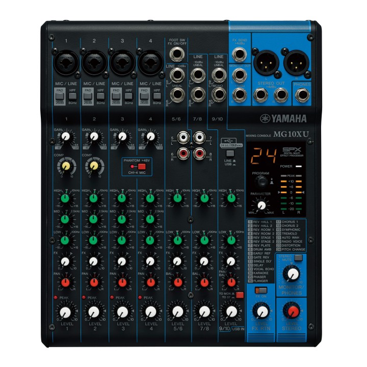 Table de mixage Yamaha YAM-MG10XU | 10 entrées | SPX Yamaha