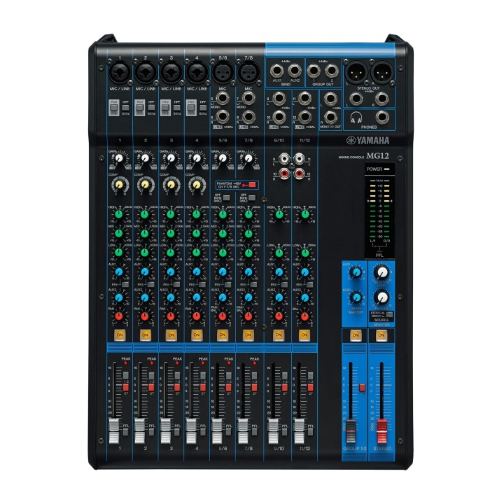 Table de mixage Yamaha YAM-MG12 | 12 entrées | 6 Mic Yamaha
