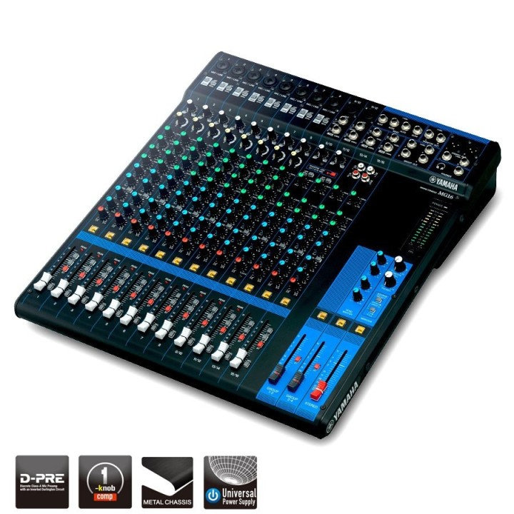 Table de mixage Yamaha YAM-MG16 | 16 entrées | 10 Mic Yamaha