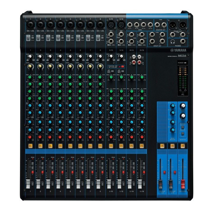 Table de mixage Yamaha YAM-MG16 | 16 entrées | 10 Mic Yamaha