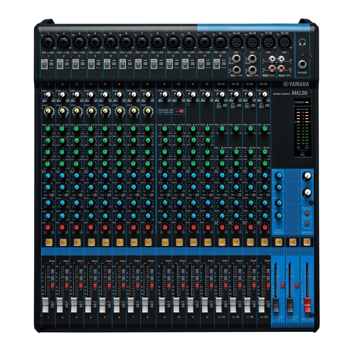 Table de mixage Yamaha YAM-MG20 | 20 entrées | 16 Mic Yamaha