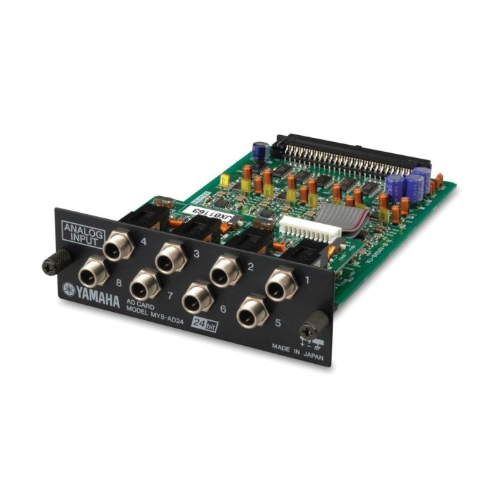 Carte audio Yamaha YAM-MY8AD24 | 8 entrées symétriques | conversion 24 bits Yamaha