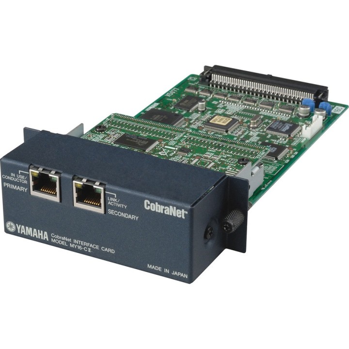 Carte audio Yamaha YAM-MY16CII | 16 E/S | Cobranet Yamaha