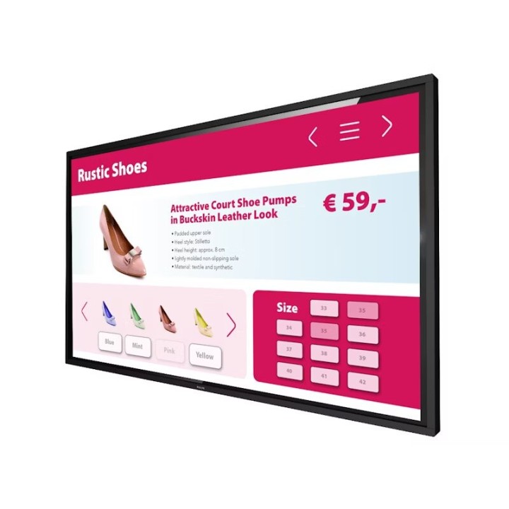Écran tactile PHILIPS 55BDL3452T00 | 55" UHD | Direct LED 