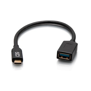 Adaptateur USB-C C2G29515 | USB-C vers USB A | Noir - C2G29515 - C2G