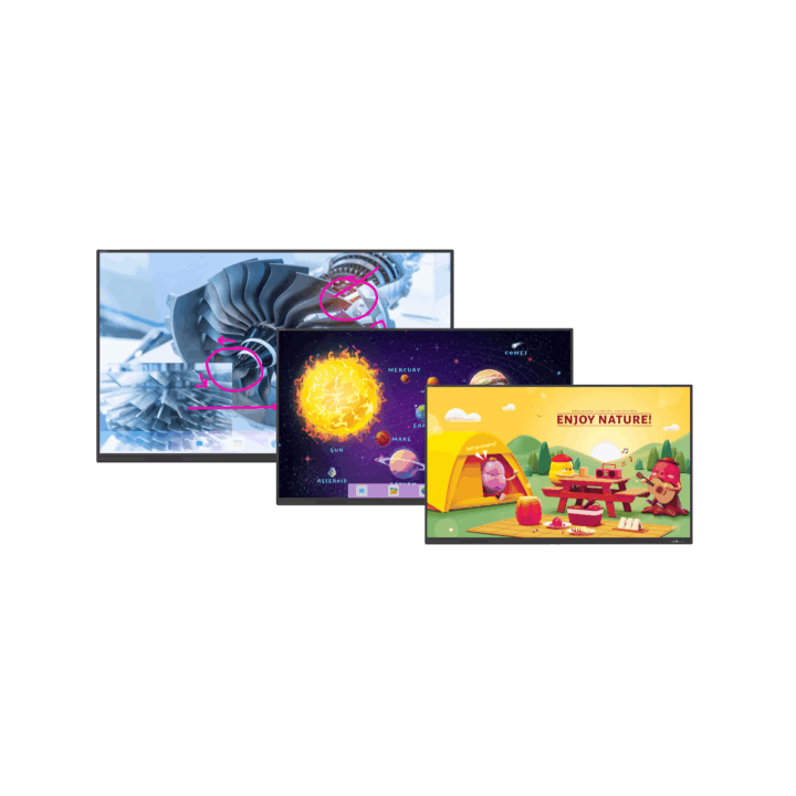Avocor - Ecran tactile IR 65p 4K 16/9 350cd/m² 16/7 40pts - Série S Avocor