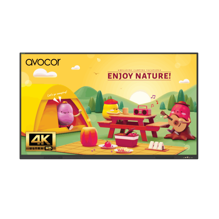Avocor - Ecran tactile IR 75p 4K 16/9 350cd/m² 16/7 40pts - Série S Avocor