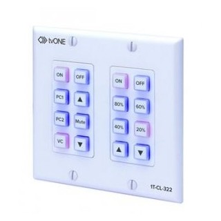 Panneau de contrôle tvONE TVO-1T-CL-322-US | 16 boutons | nord-américain tvONE
