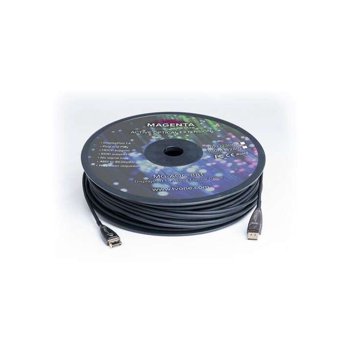 Cordon fibre optique tvONE TVO-MG-AOC-882-20 | Plenum actif | DisplayPort 1.4 - TVO-MG-AOC-882-20 - tvONE