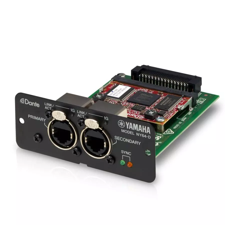 Carte DANTE Yamaha YAM-NY64-D | 64 in/64 out | pour consoles TF - YAM-NY64-D - Yamaha