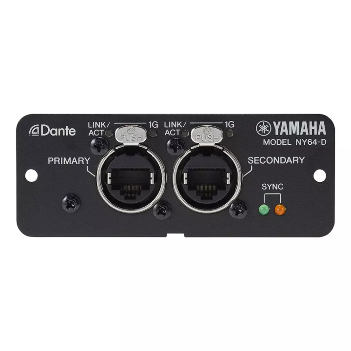 Carte DANTE Yamaha YAM-NY64-D | 64 in/64 out | pour consoles TF - YAM-NY64-D - Yamaha