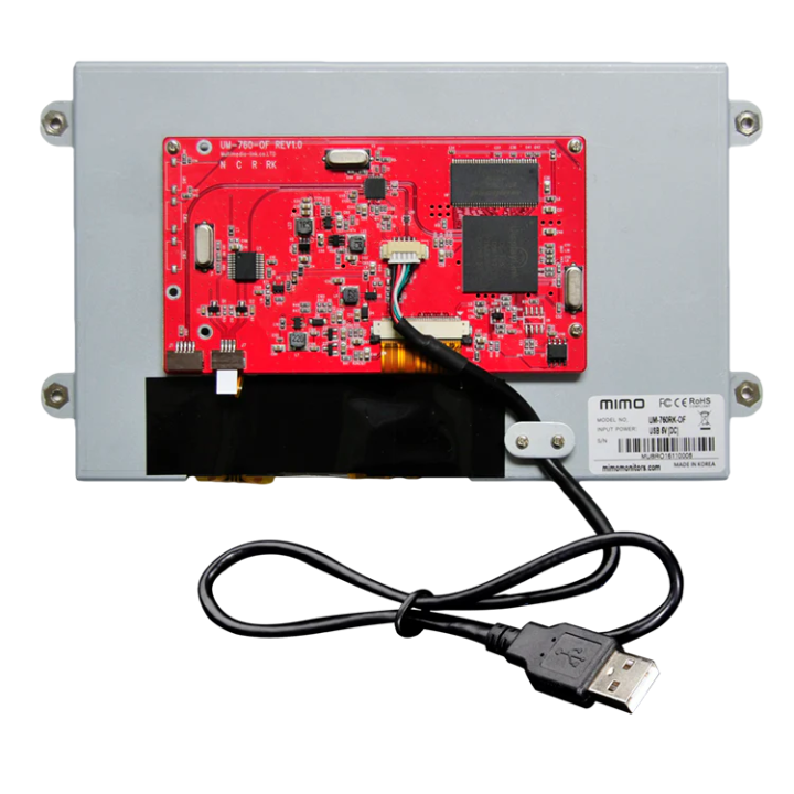 Écran tactile Mimo MIM-UM-760RK-OF | Résistif USB 7" | Encastrable Mimo
