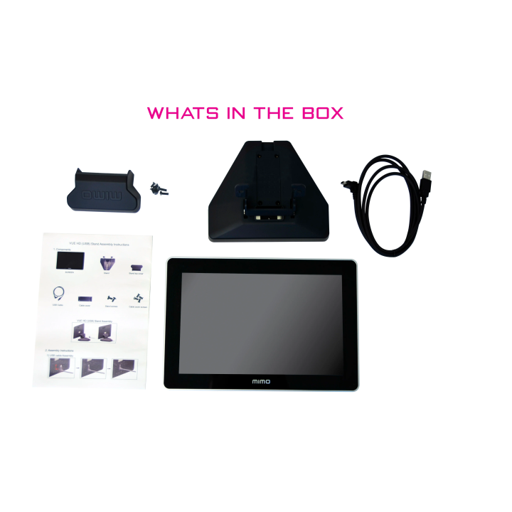 Écran tactile capacitif Mimo MIM-UM-1080C-G-NB | Vue HD 10,1" | USB, sans socle Mimo
