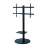 omb - Pied rond avec tablette pour écran 32 à 47p 600*400 - Noir OMB