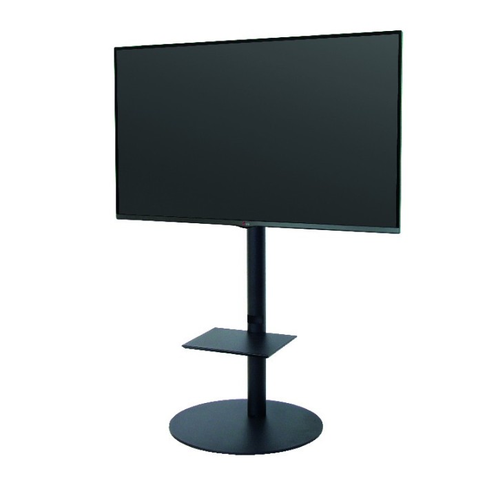 omb - Pied rond avec tablette pour écran 32 à 47p 600*400 - Noir OMB