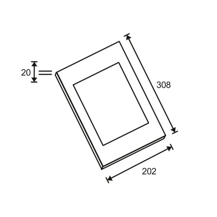 omb - Boîtier pour tablette 228 à 266 mm - max VESA 100x100 - Blanc OMB