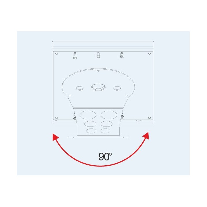 omb - Support incliné pour boîtier pour tablette - Blanc OMB