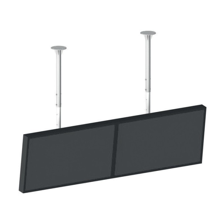 omb - Support de plafond pour double écrans 1x2 60p max- 50kg max - N OMB