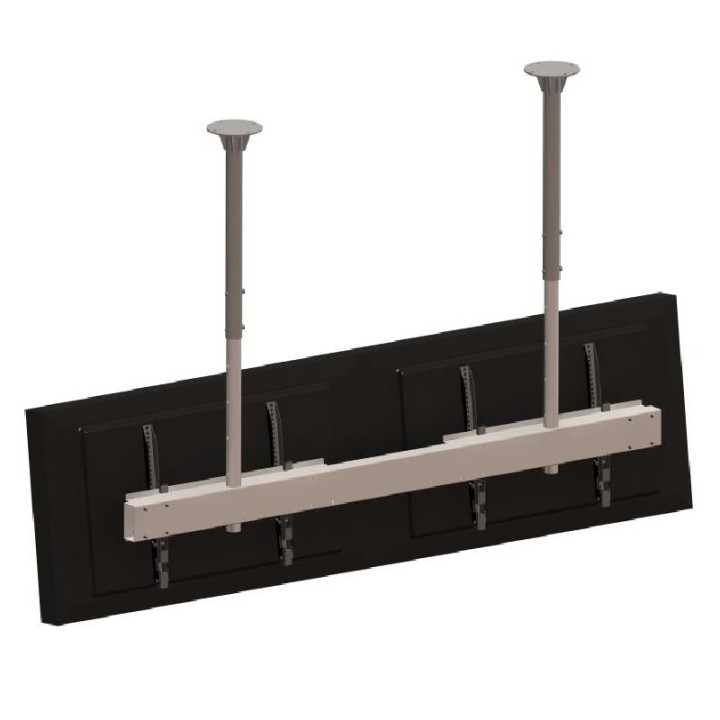 omb - Support de plafond pour double écrans 1x2 60p max- 50kg max - N OMB