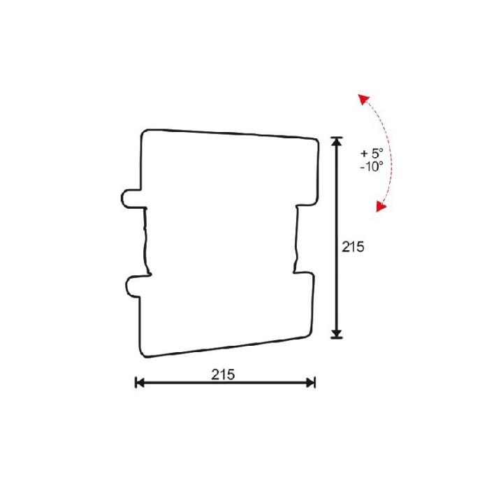 omb - Support mural inclinable Easygo 200 pour 40p - Noir - HA/12 OMB