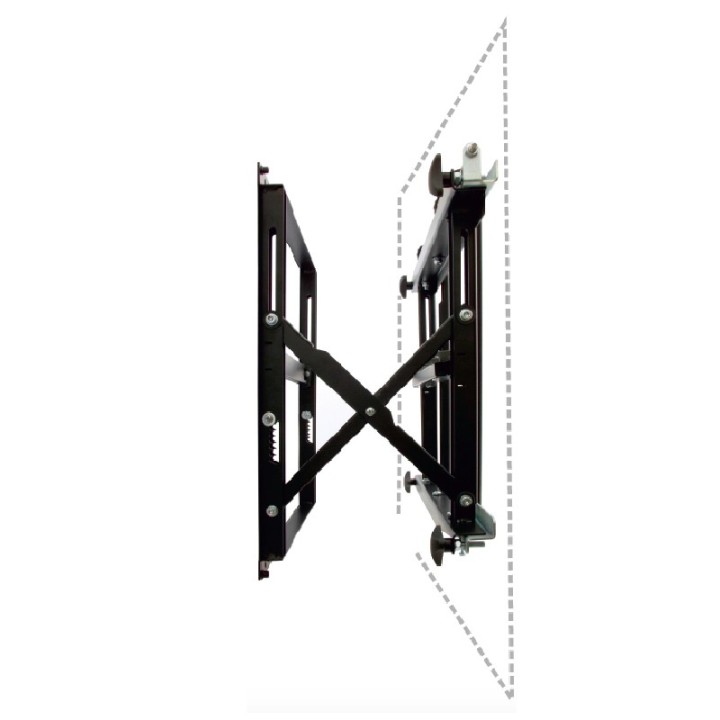 omb - Support mural in-out pour 80p Vesa 400x400 150kg max - Noir OMB