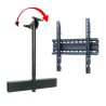 omb - Kit support de plafond rotatif ajustable inclinable 60p - Noir OMB