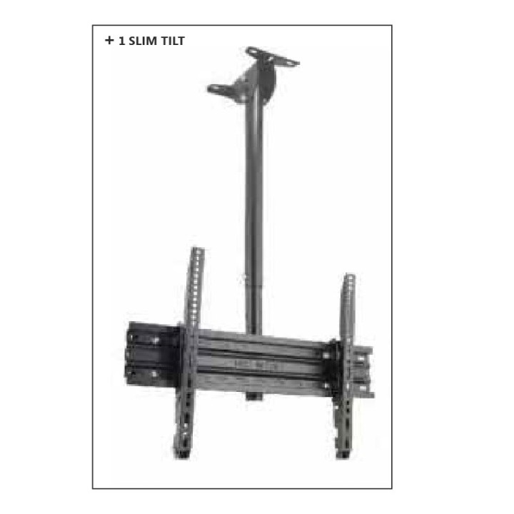 omb - Kit support de plafond rotatif ajustable inclinable 60p - Noir OMB