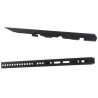 omb - Barre inclinable 0-12° pour rail de fixation mural 50kg - Noir OMB