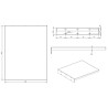 omb - Etagère pour chariot électrique 415 x 324 - 3kg max - Noir OMB