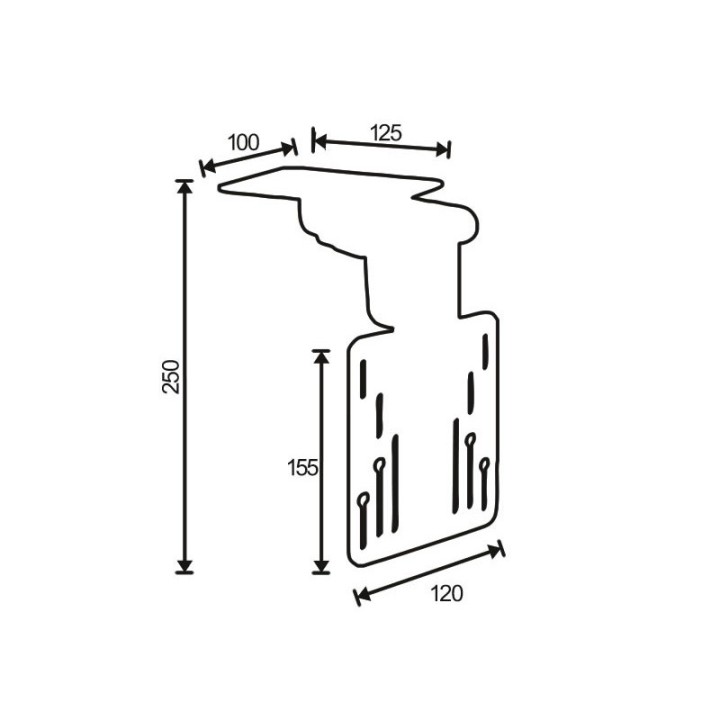 omb - Support plafond Oyster 10 à 20p VESA 100 - Gris - HA/4 OMB