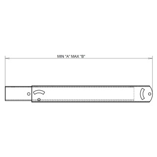 omb - Extension 900-1700mm 15kg max - Gris OMB