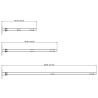 omb - Extension 500 à 900mm pour Monoprojecteur 30 - 30kg - Gris OMB