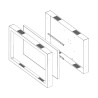 omb - Caisson vitrine LFD 65 pouces OMB