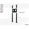 Support Sol Plafond Audipack AUD-CTF-ATLAS-XL | 2 colonnes 2700mm | audio 2x30W