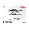 Support plafond motorisé Audipack AUD-P3610 | Pantographe 1060-1200 mm