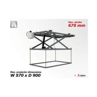 Support plafond motorisé Audipack AUD-P1982 | Pantographe | 1060-675 mm - AUD-P1982 - Audipack