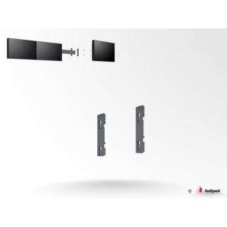 Double barre verticale Audipack AUD-MA-400 | VESA 400 mm | simple 46p paysage - AUD-MA-400 - Audipack