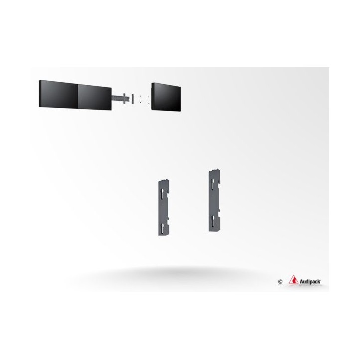 Double barre verticale Audipack AUD-MA-400 | VESA 400 mm | simple 46p paysage - AUD-MA-400 - Audipack