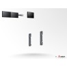 Double barre verticale Audipack AUD-MA-400 | VESA 400 mm | simple 46p paysage