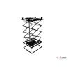 Support motorisé plafond Audipack AUD-PCL-1070-7 | 355-4785mm | seven strokes