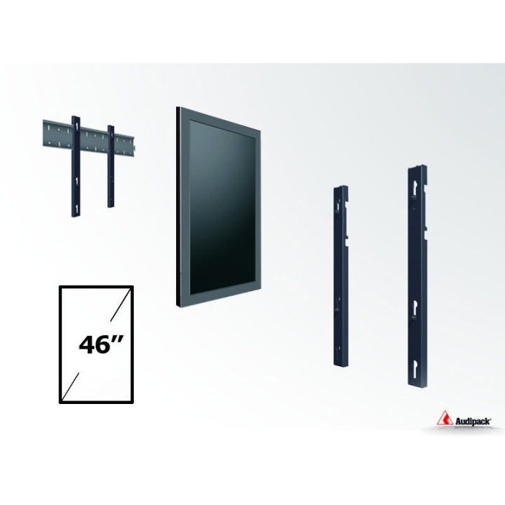 Double barre verticale Audipack AUD-MA-2-46P | VESA 200/400/600 mm | 46p, portrait - AUD-MA-2-46P - Audipack
