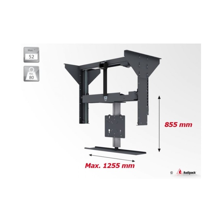 Support plafond motorisé Audipack AUD-FCL-C | vertical | écran 52p - AUD-FCL-C - Audipack