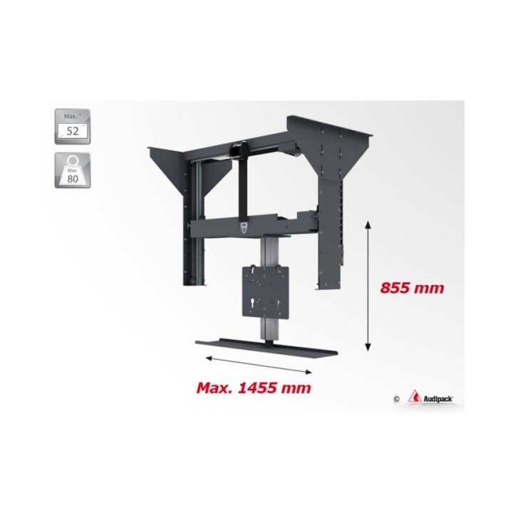 Support plafond motorisé Audipack AUD-FCL-C1 | vertical | écran 52p - AUD-FCL-C1 - Audipack