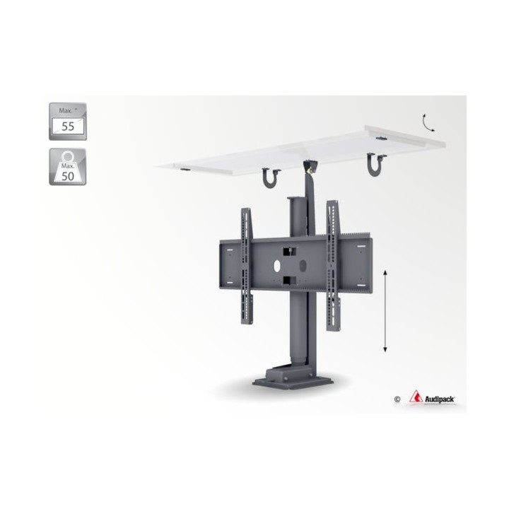 Support motorisé Audipack AUD-P5321 | intégré meuble | écran 55p - AUD-P5321 - Audipack