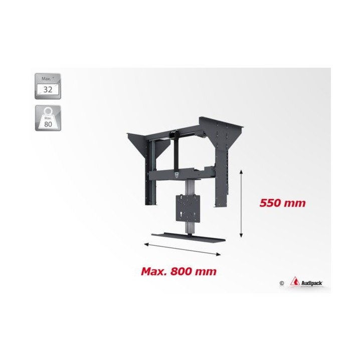 Support plafond motorisé Audipack AUD-FCL-A | vertical | 32p - AUD-FCL-A - Audipack