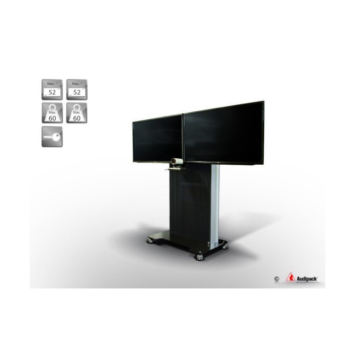 Chariot visioconférence Audipack AUD-VCF-SL2-65 | 2x 65p max. | KVCF-SL inclus - AUD-VCF-SL2-65 - Audipack