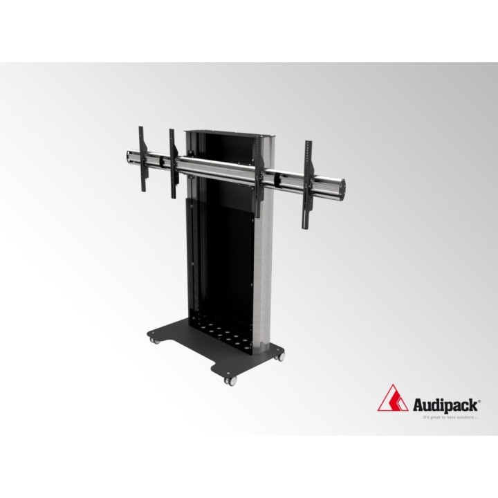 Chariot visioconférence Audipack AUD-VCF-SL2-55 | 2x55" | VESA 600x400 - AUD-VCF-SL2-55 - Audipack