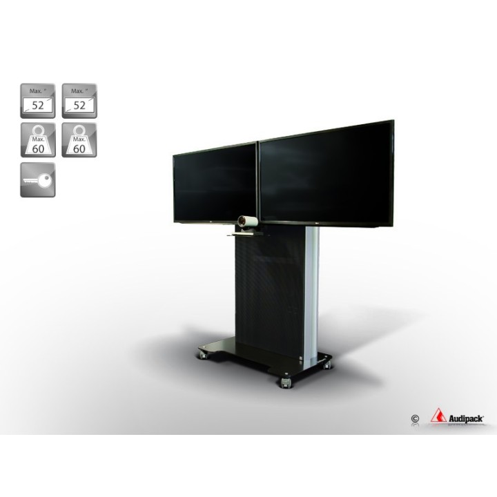 Chariot visioconférence Audipack AUD-VCF-SL2-75 | 2x 75p max | KVCF-SL inclus - AUD-VCF-SL2-75 - Audipack