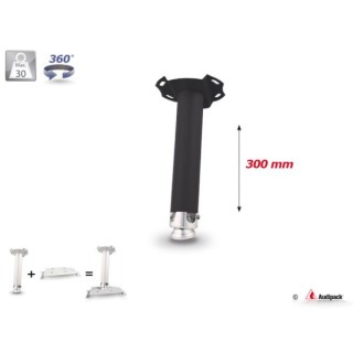 Support plafond vidéoprojecteur Audipack AUD-UTS-0300B | 300 mm | noir - AUD-UTS-0300B - Audipack