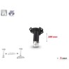 Support plafond pour vidéoprojecteur Audipack AUD-UTS-0100B | 100 mm | noir